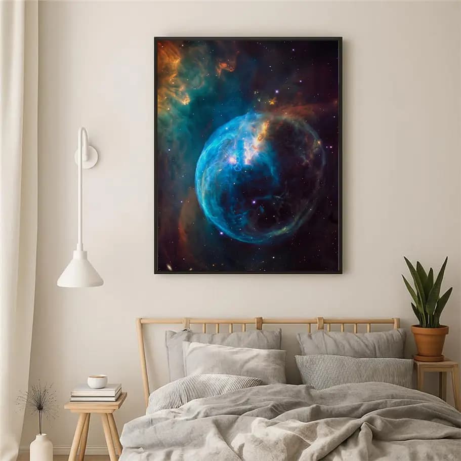 Mavi Uzay Nebula Duvar Posteri