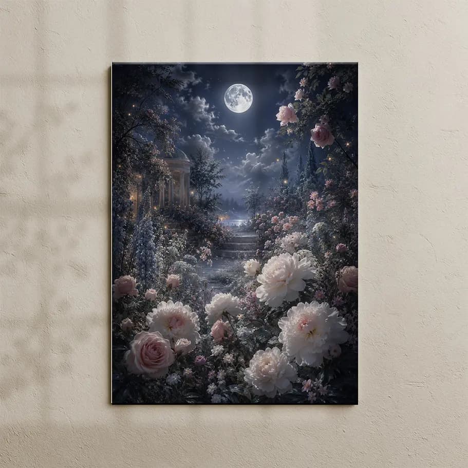 Ay Işığında Çiçek Bahçesi Posteri