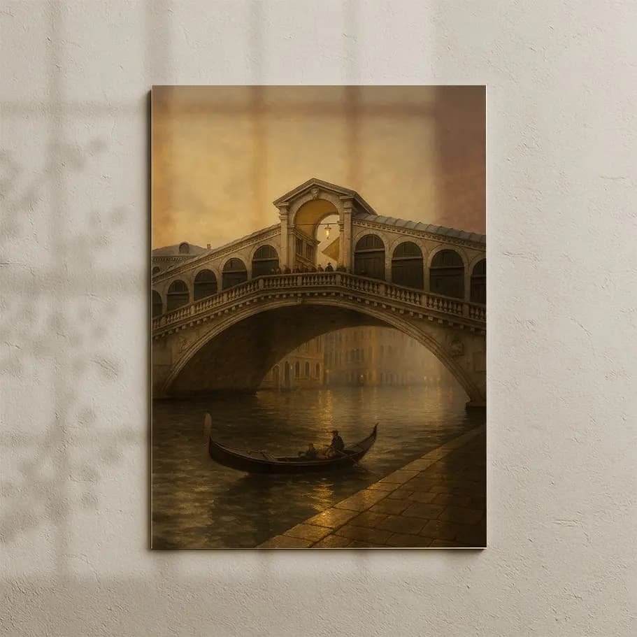 Rialto Köprüsü ve Gondol