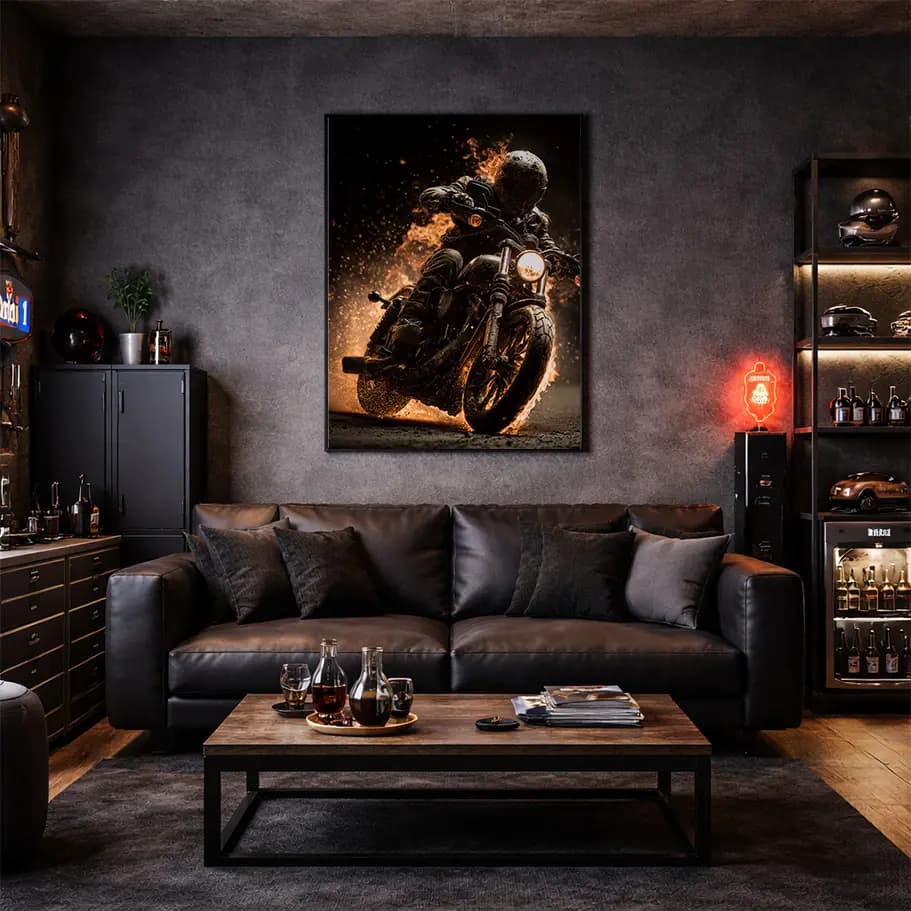 Alevli Motorcu Posteri 