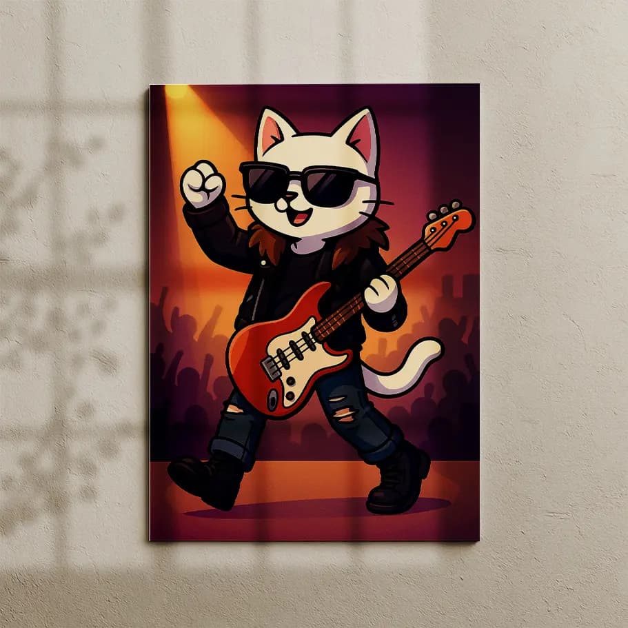 Rock Yapan Kedi Poster