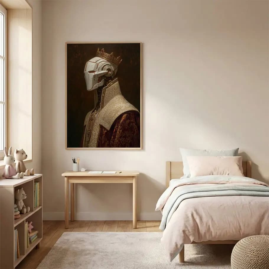 Beyaz Maskeli Robot Kral Poster