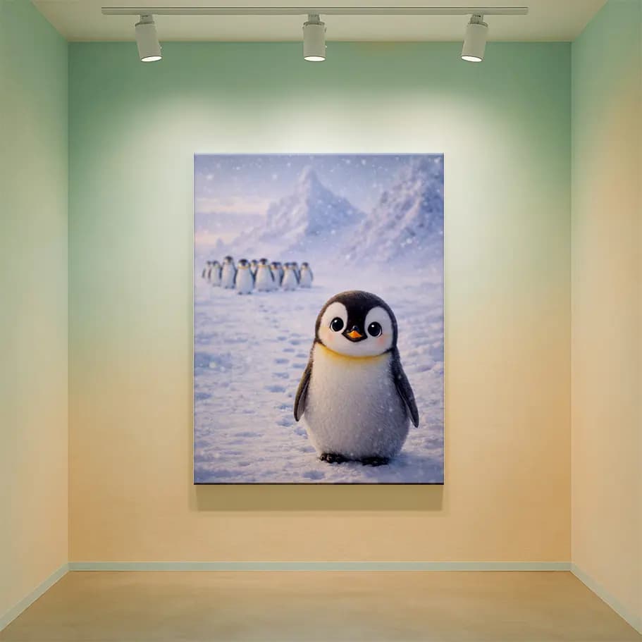 Sevimli Yavru Penguen Posteri