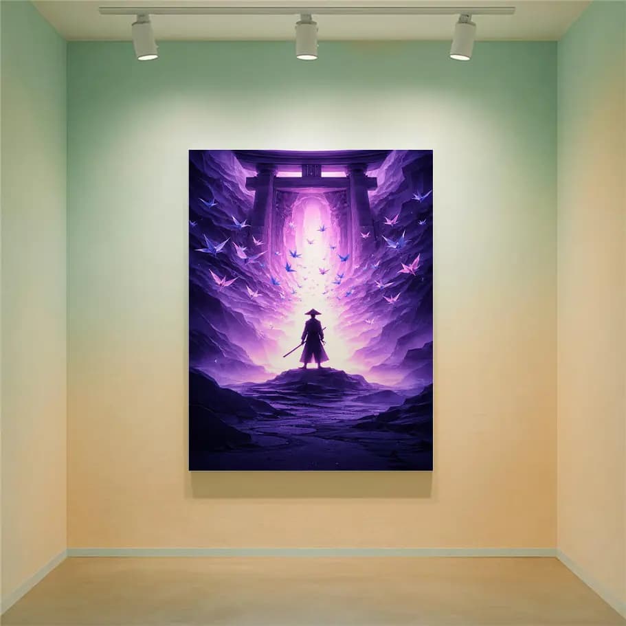 Samuray Silüeti Poster