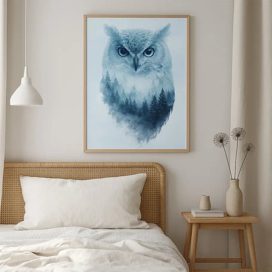 Mavi Baykuş Tablo