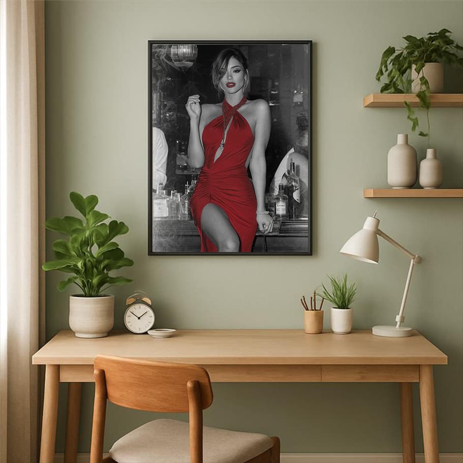 Kırmızı Elbise, Dumanlı Bar Atmosferi