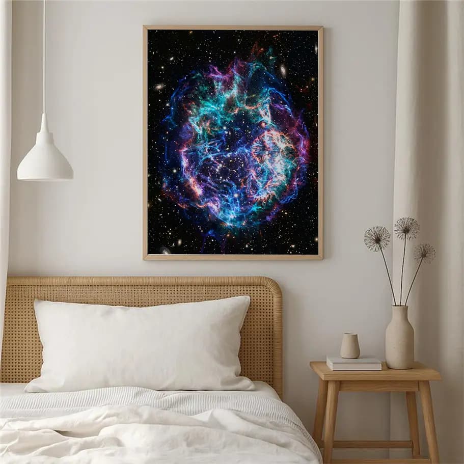 Renkli Kozmik Patlama Duvar Posteri