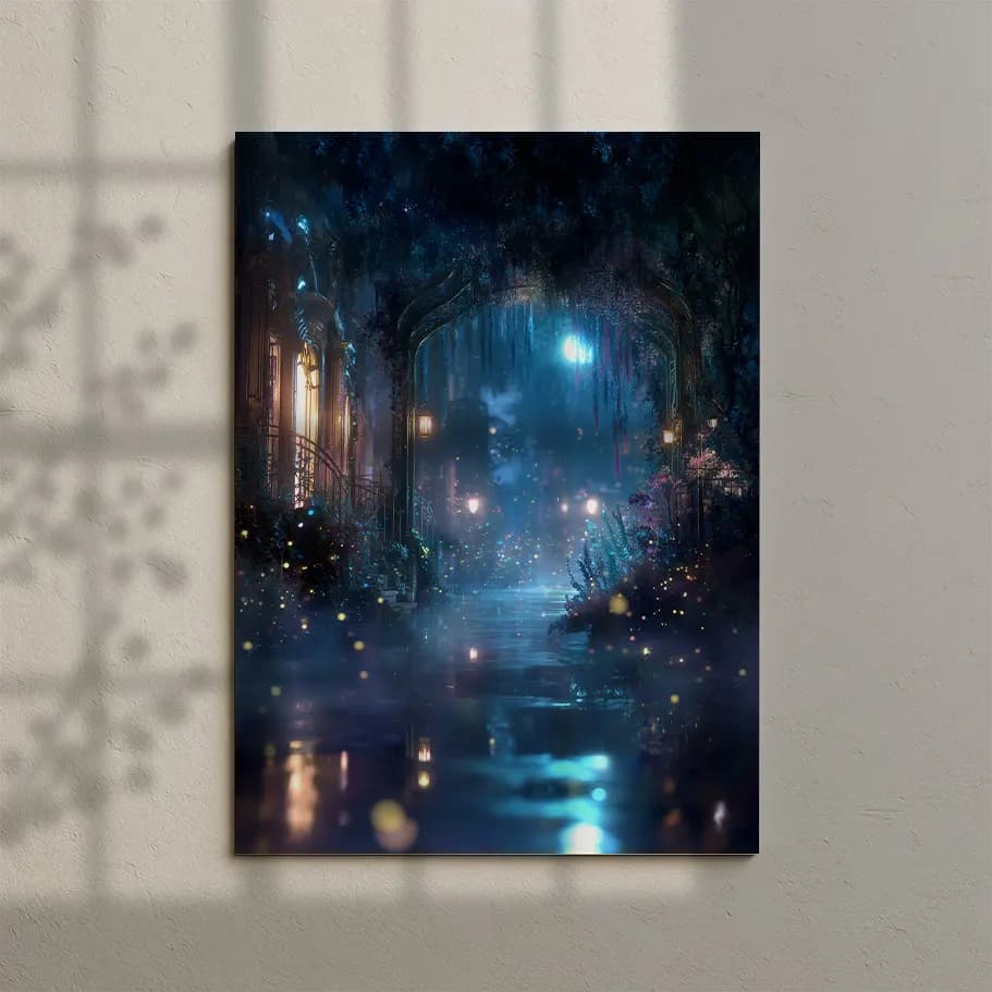 Mistik Gece Bahçesi Poster