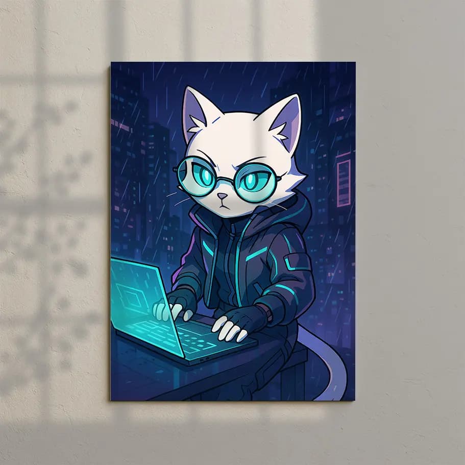 Yazılımcı Kedi Posteri