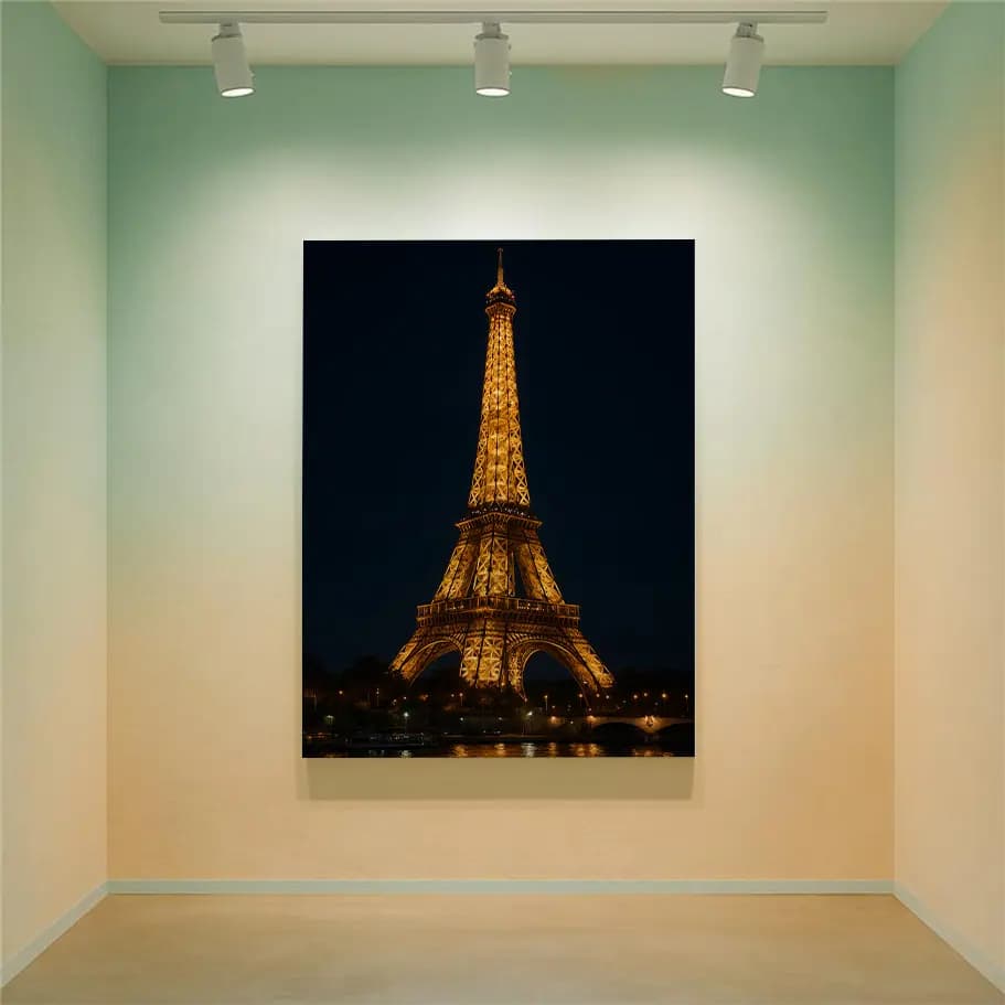 Eiffel Kulesi Gece Manzarası 