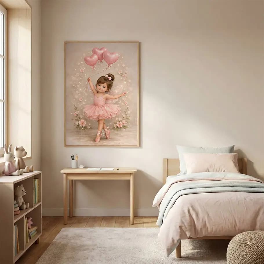 Pembe Balerin Peri Kız Posteri
