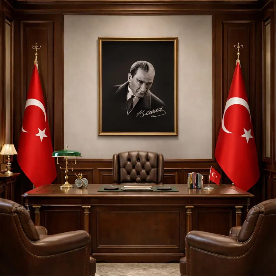 Atatürk İmza Portre Posteri
