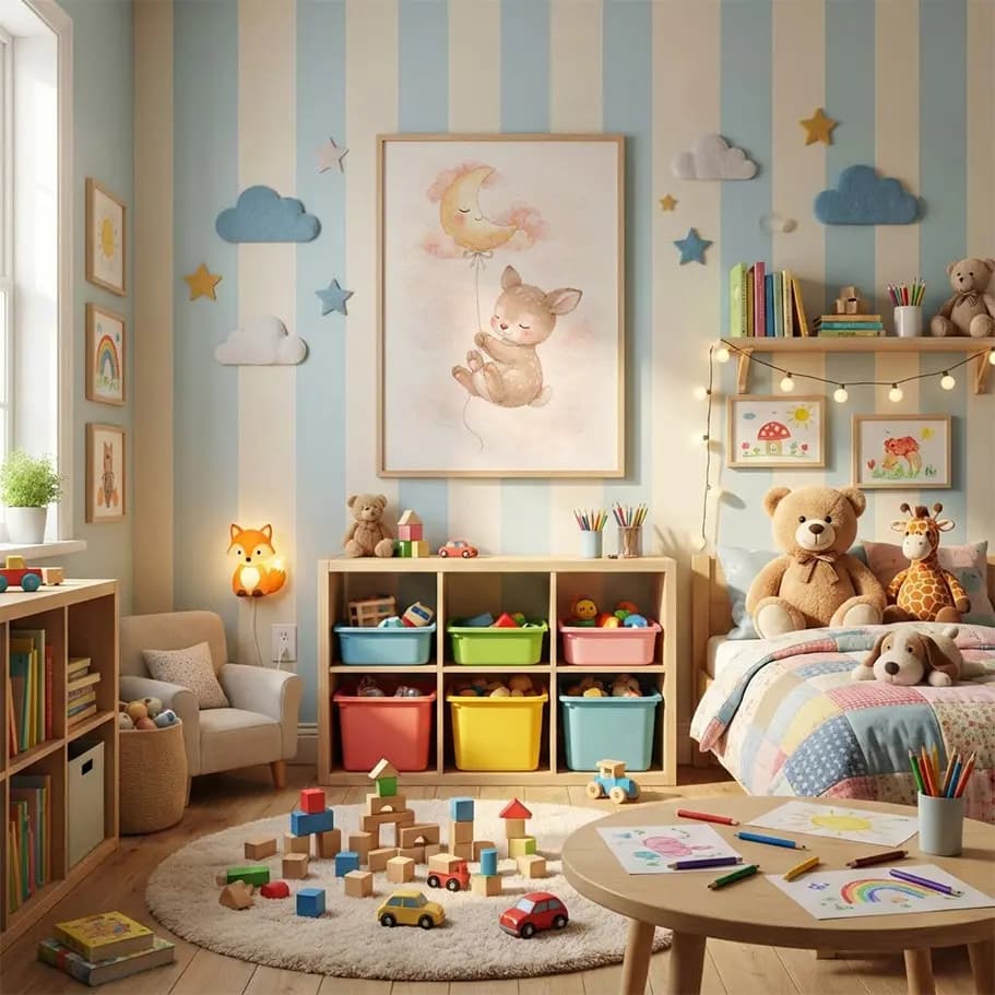 Ay Balonlu Yavru Geyik Poster