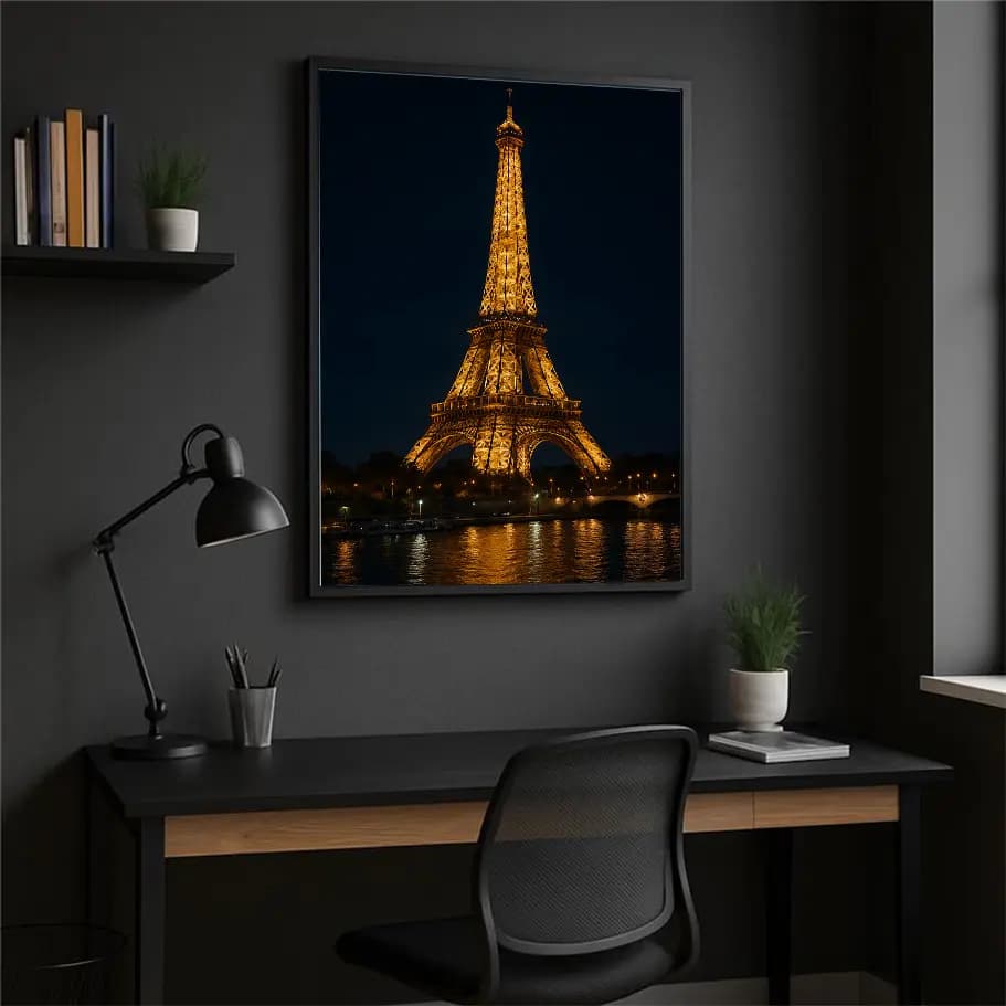 Eiffel Kulesi Gece Manzarası 