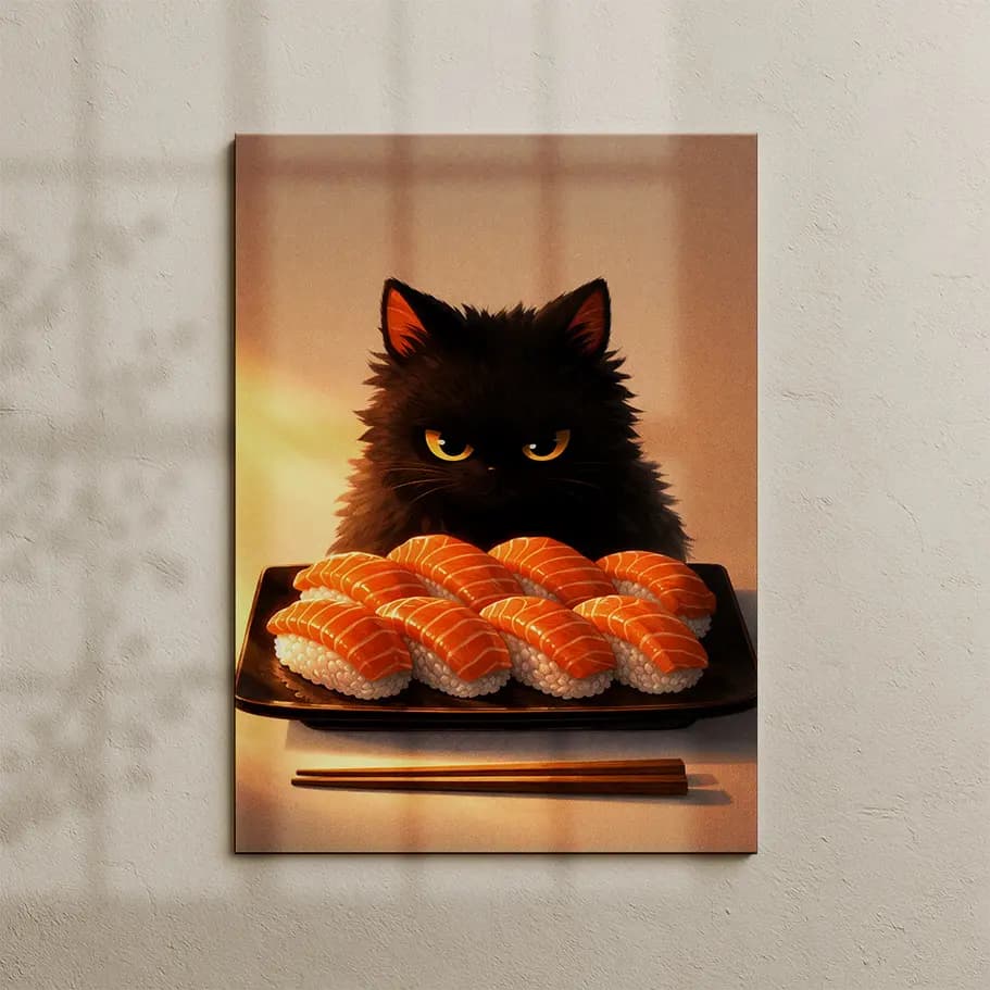 Siyah Kedi ve Suşi Posteri