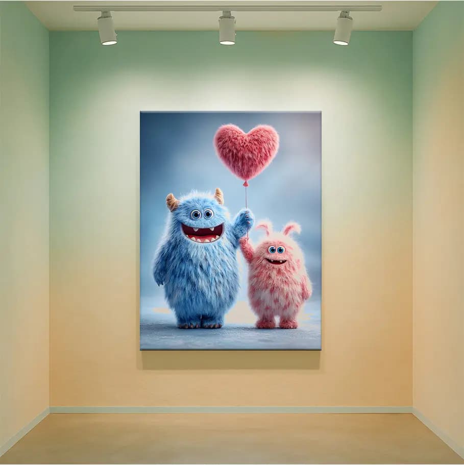 Sevimli Canavar Sevgililer Poster