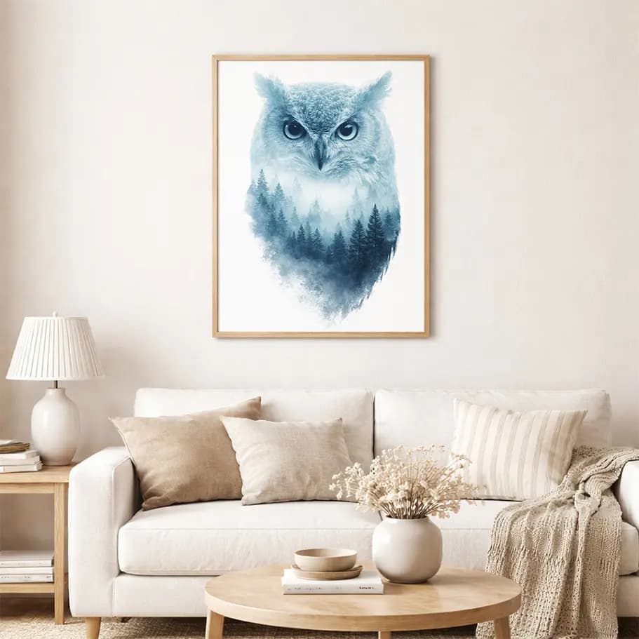 Mavi Baykuş Tablo