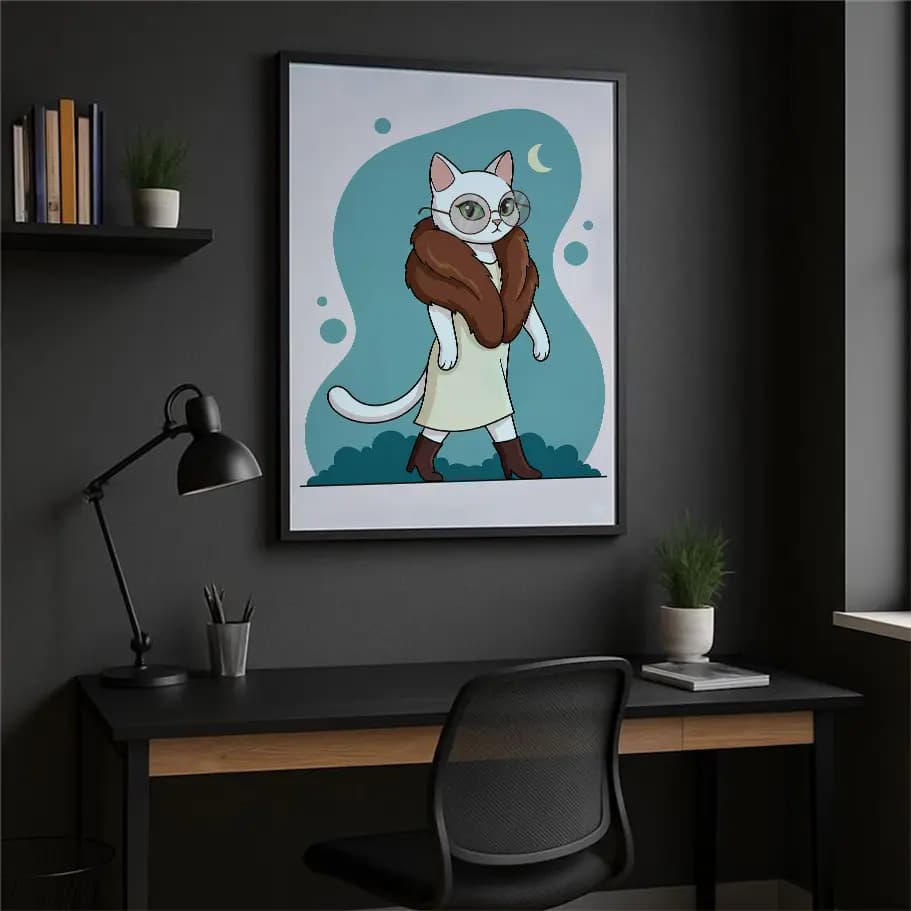 Stil Sahibi Kedi Posteri