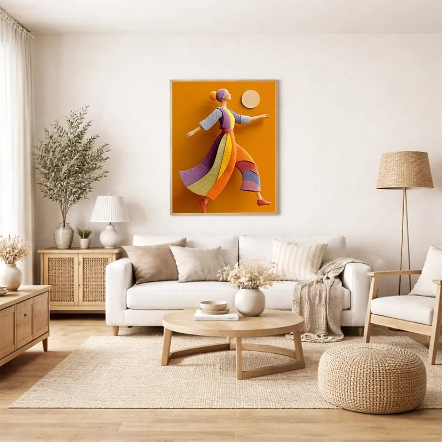 Soyut Kadın Figürü Posteri 