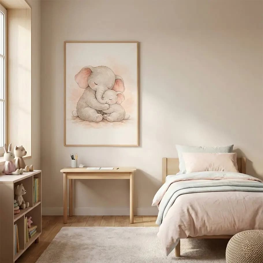 Anne ve Yavru Fil Posteri