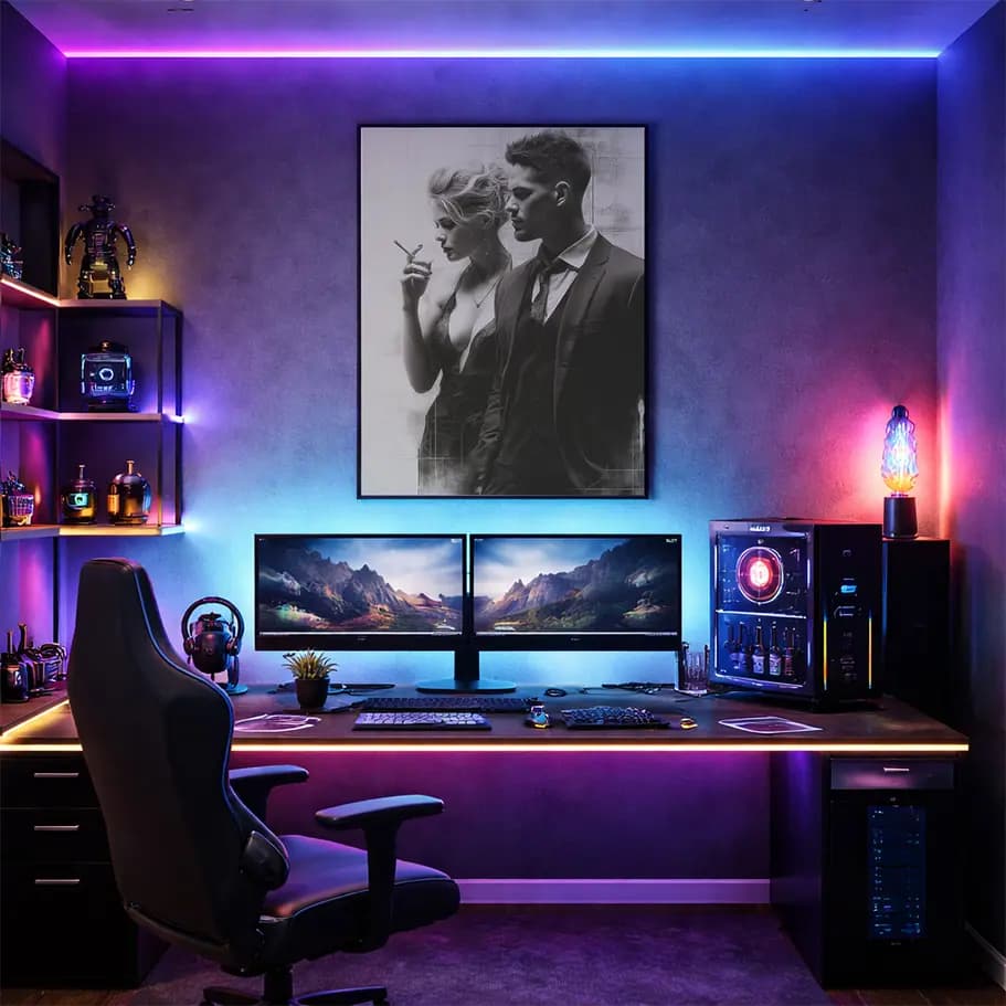 Siyah Beyaz Modern Klasik Poster