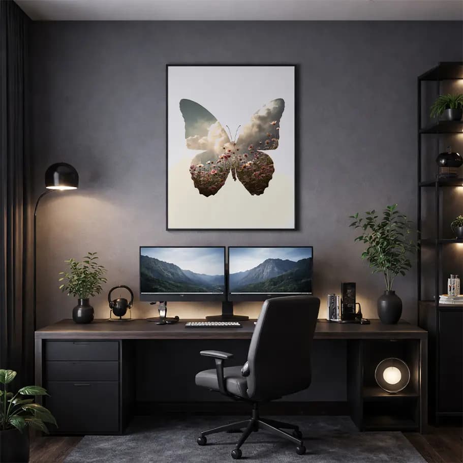 Mozaik Kelebek Poster