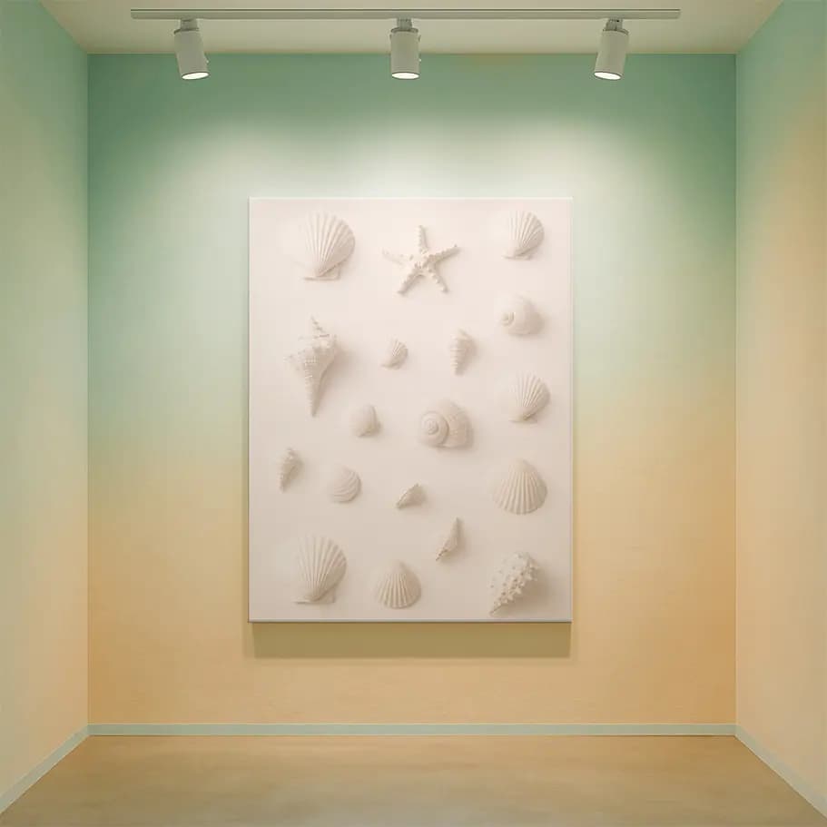 Minimal Deniz Kabukları Posteri