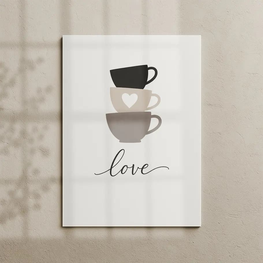 Minimalist Kahve Fincanı Poster