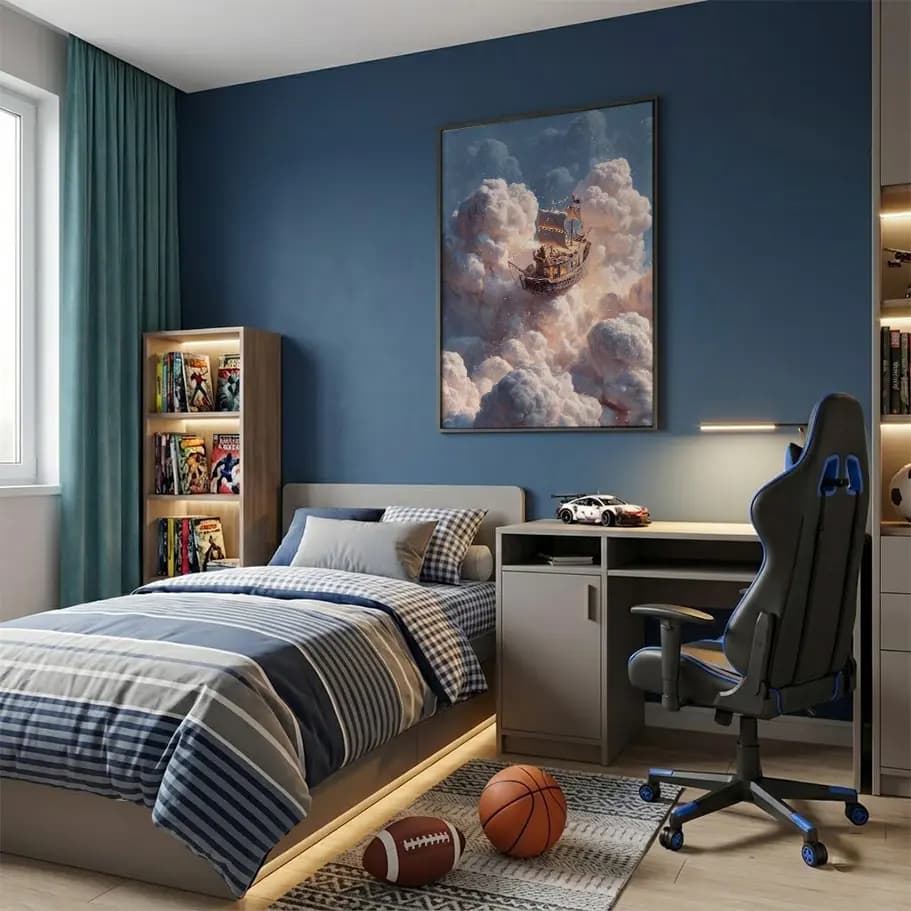 Bulutların Üzerinde Yüzen Gemi