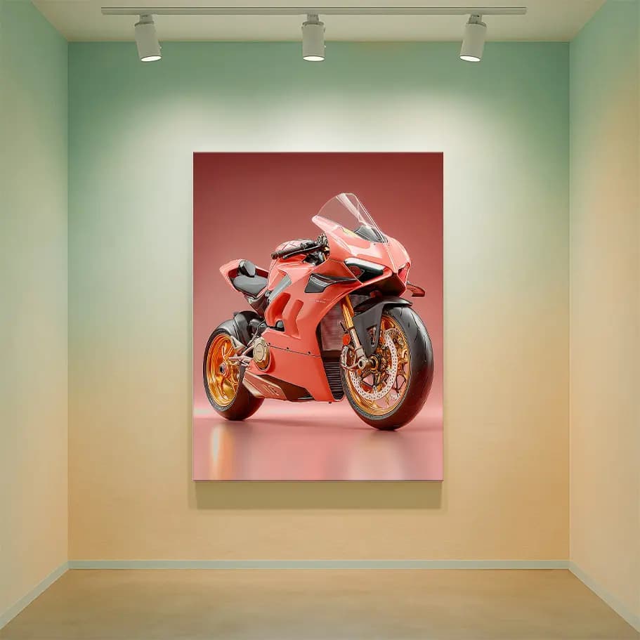 Spor Motosiklet Posteri