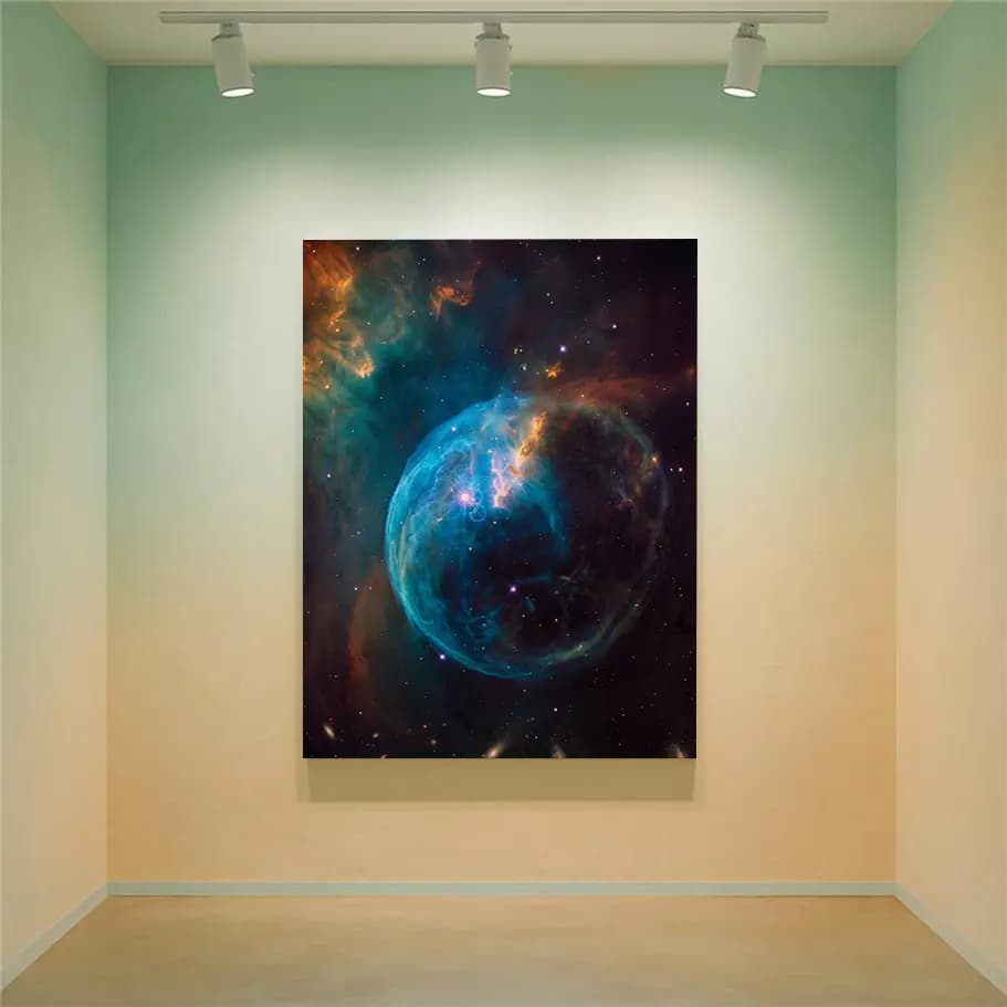 Mavi Uzay Nebula Duvar Posteri