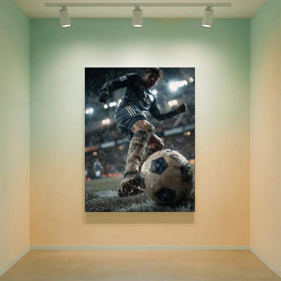 Çamurlu Saha Futbol Posteri