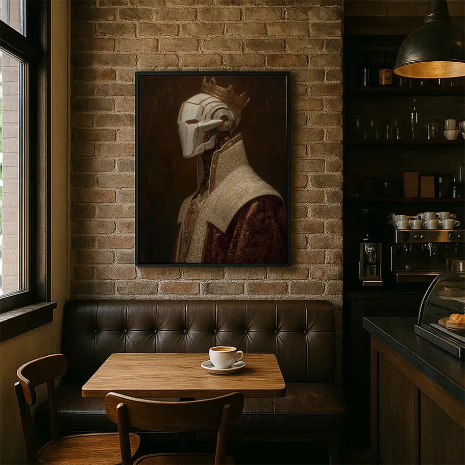 Beyaz Maskeli Robot Kral Poster