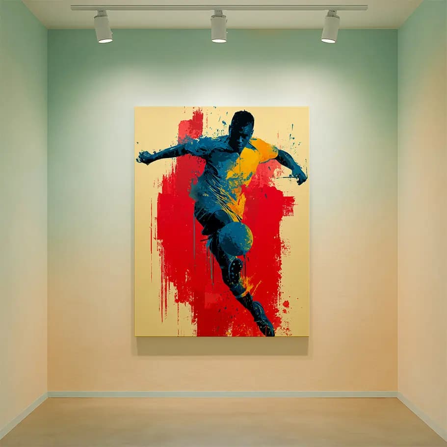 Pop Art Futbolcu Posteri 