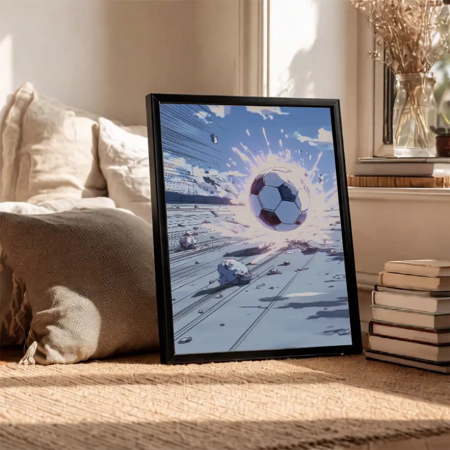 Anime Futbol Topu Posteri