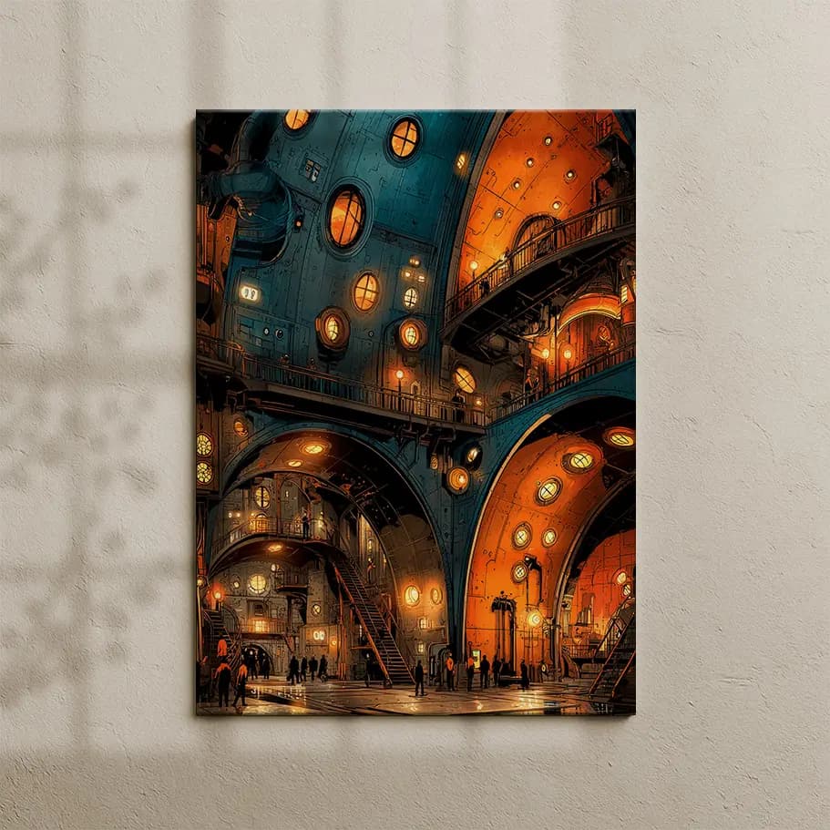 Steampunk Endüstriyel İç Mekân