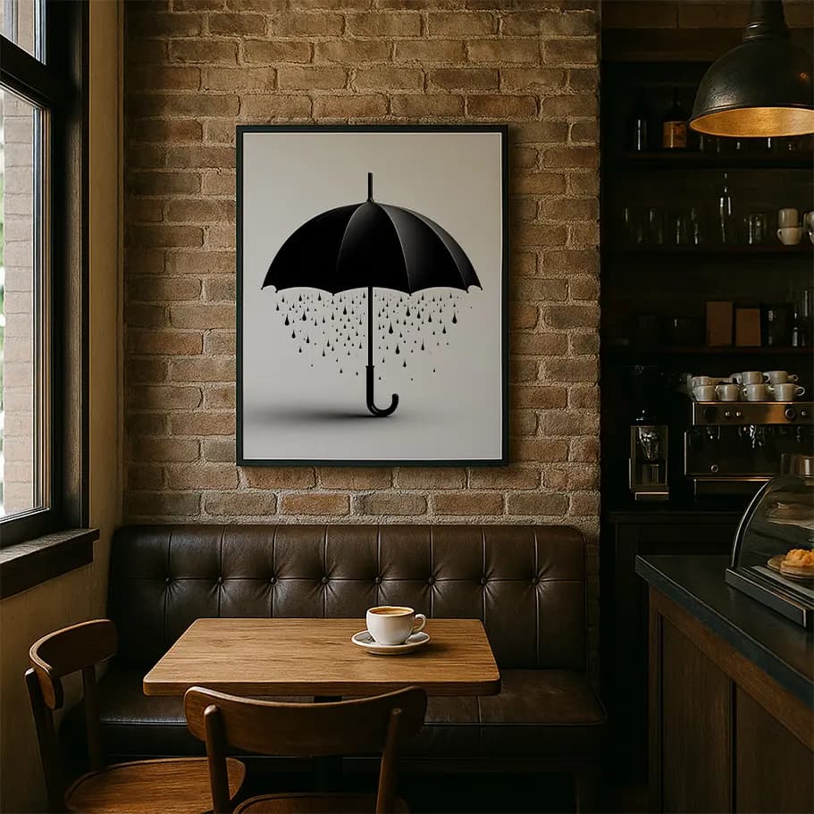 Minimal Şemsiye Poster