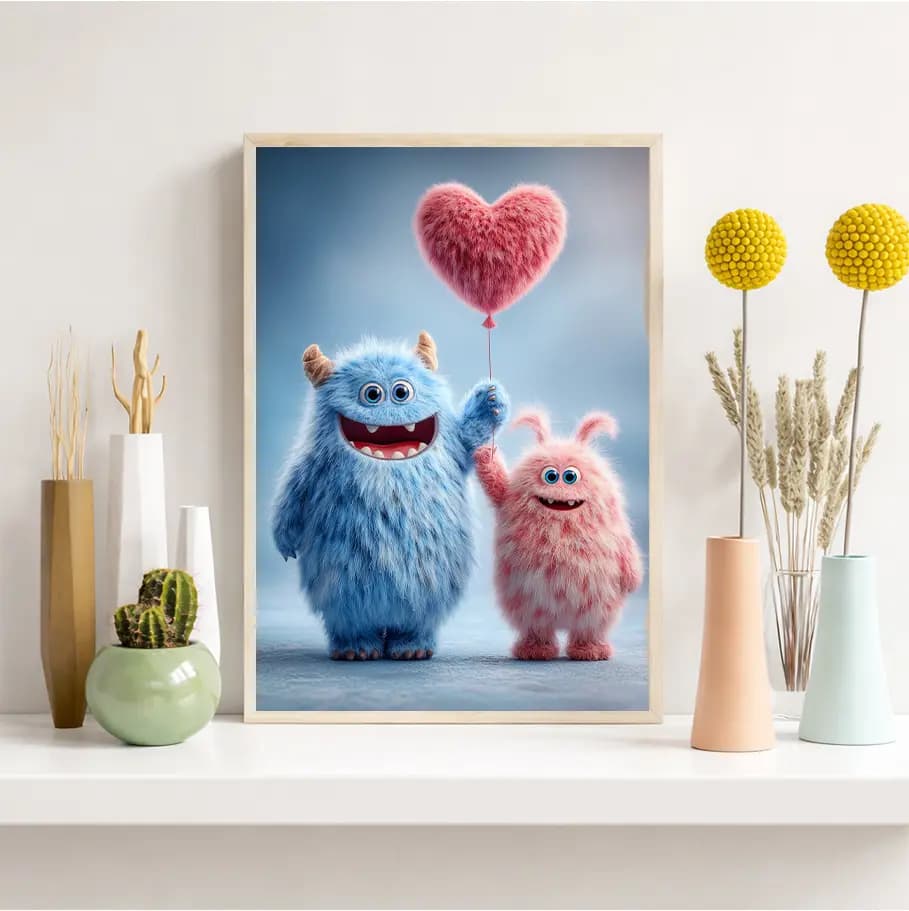 Sevimli Canavar Sevgililer Poster