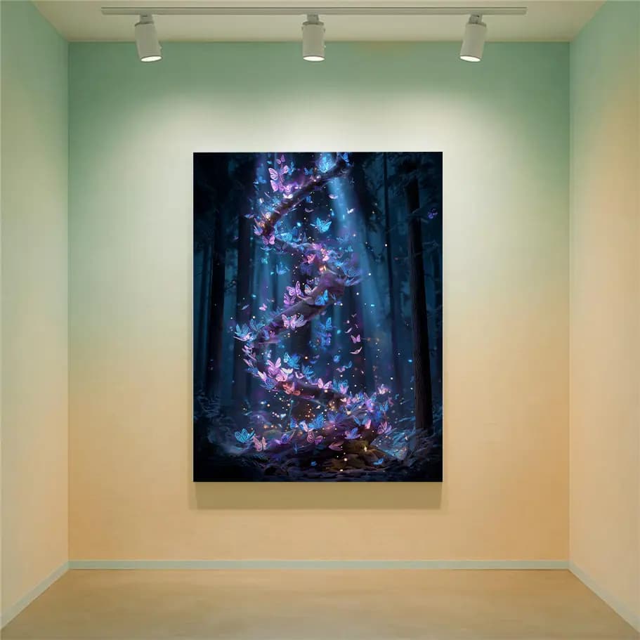 Ormanda Işıltılı Kelebek Posteri