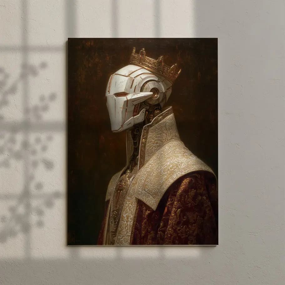 Beyaz Maskeli Robot Kral Poster