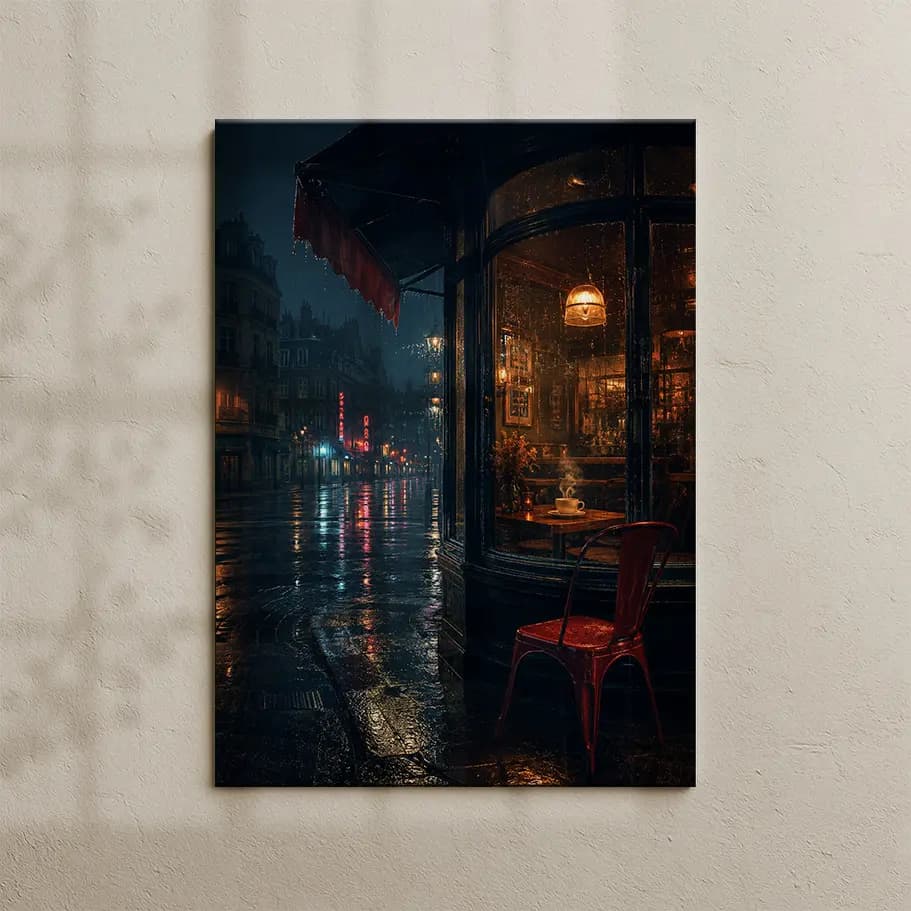 Yağmurlu Gece Kafesi Posteri