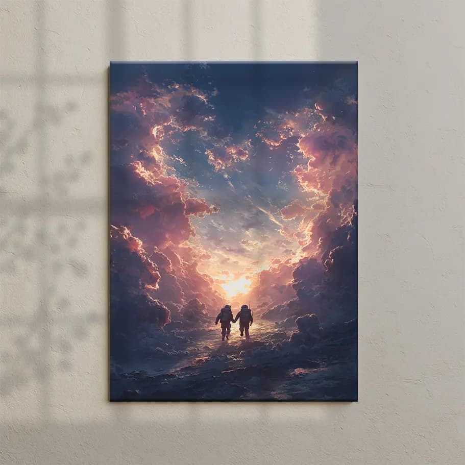 Uzaya Yolculuk Temalı Dijital Sanat 