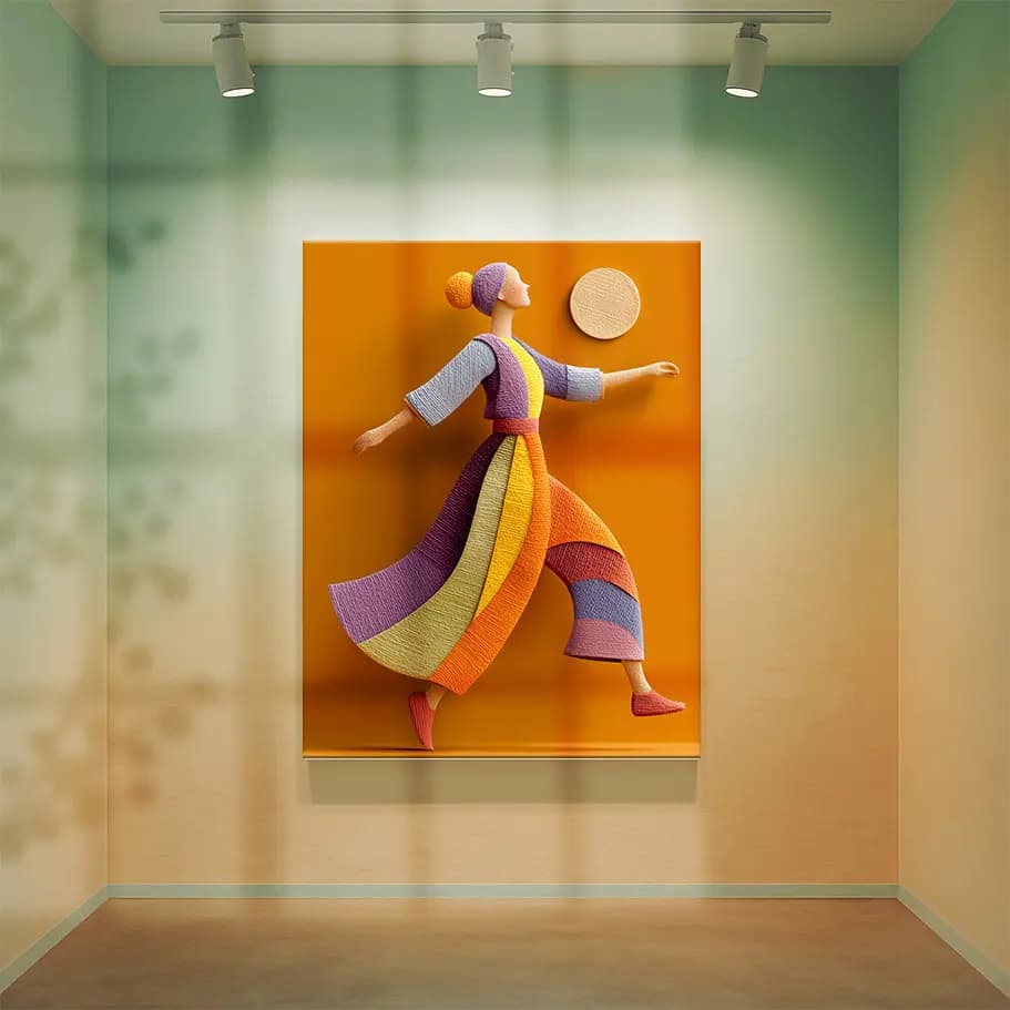 Soyut Kadın Figürü Posteri 