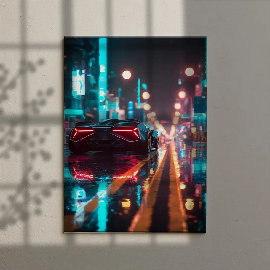 Futuristik Süper Araba Poster