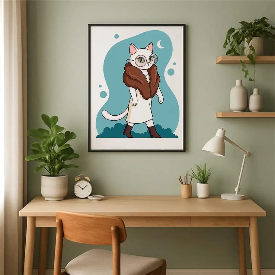 Stil Sahibi Kedi Posteri