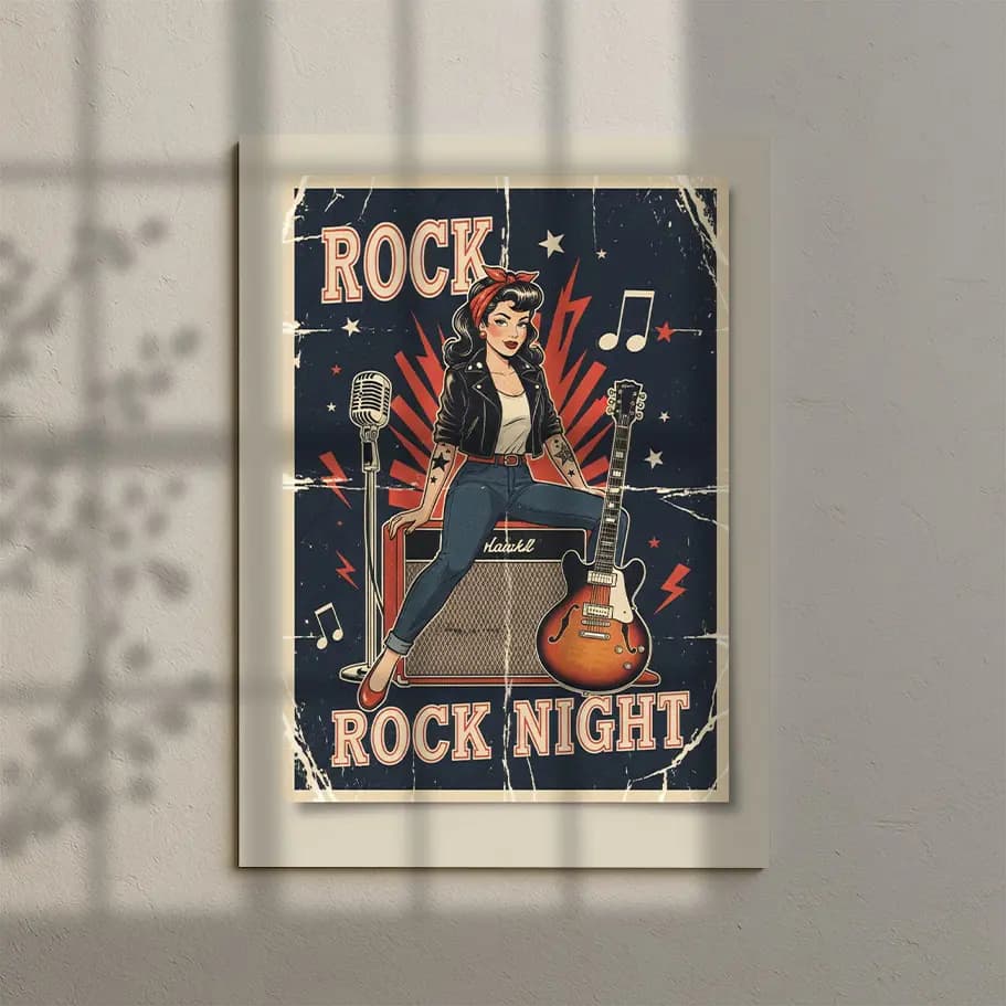 Vintage Rock Duvar Posteri