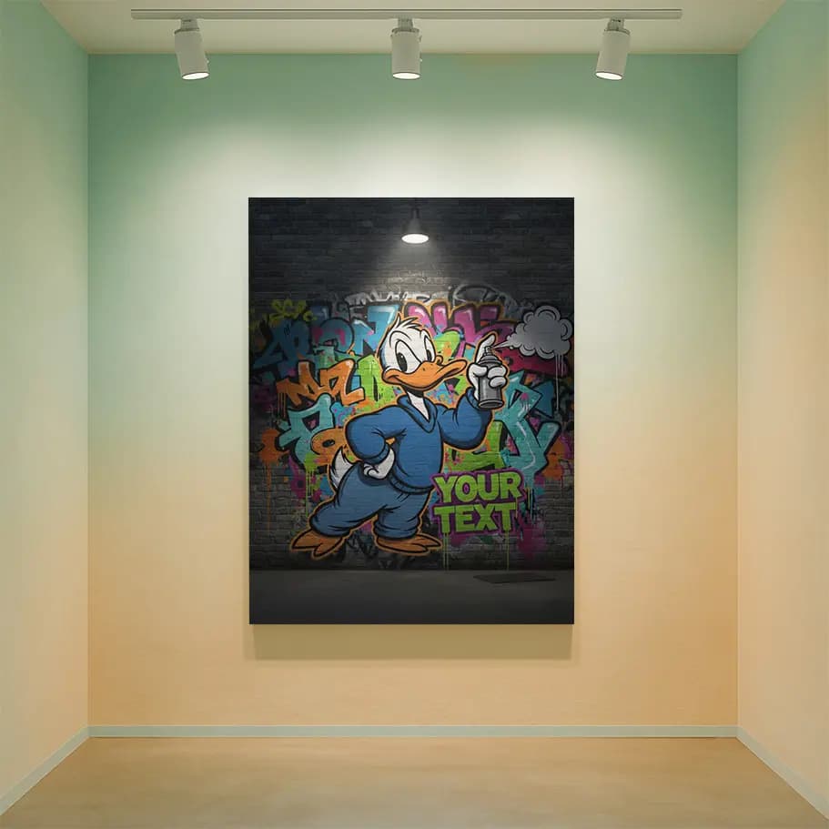 Kişiselleştirilebilir Grafiti Poster
