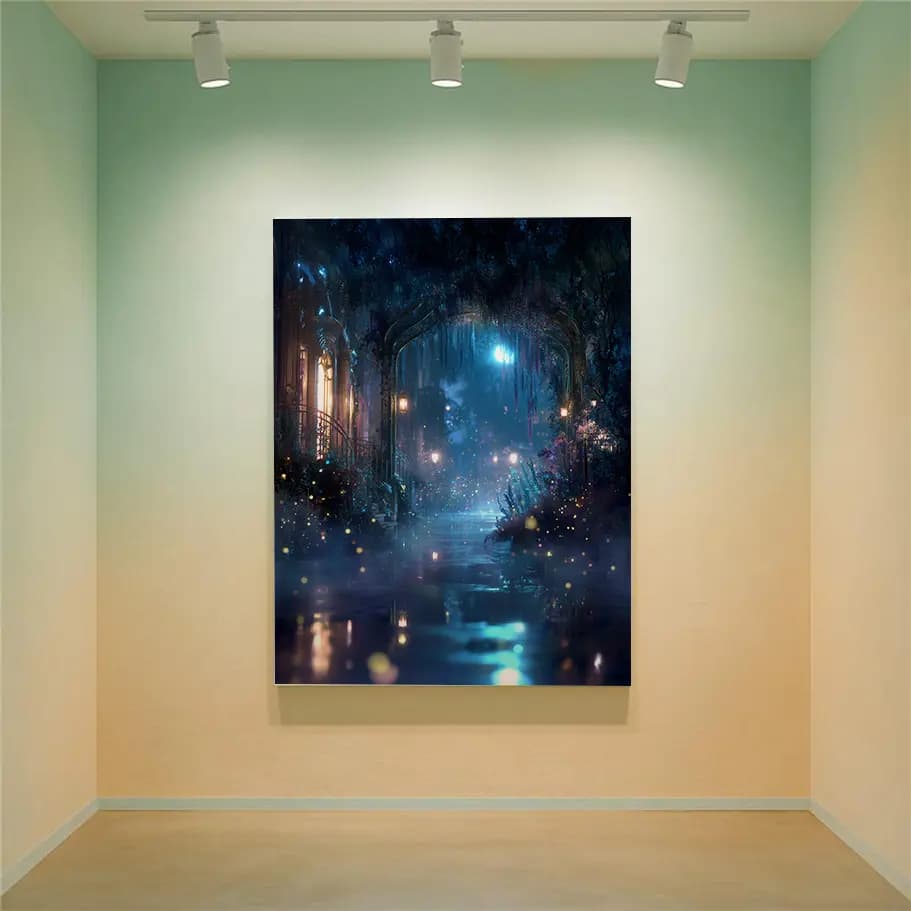 Mistik Gece Bahçesi Poster