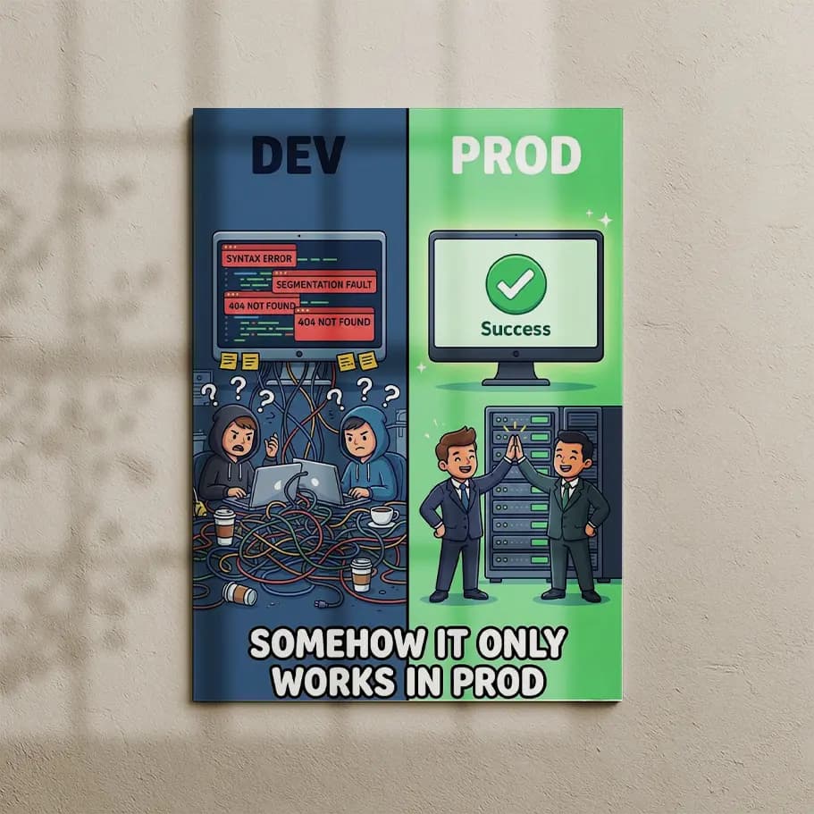 Dev vs Prod Yazılımcı Posteri
