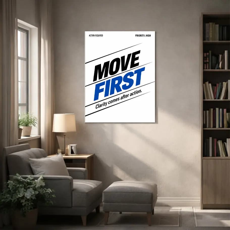 Move First Motivasyon Posteri